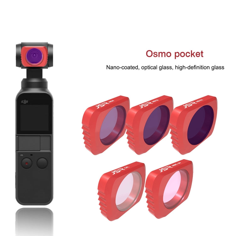 5 in 1 HD Slim ND8 & ND16 & ND32 & CPL & MCUV Lens Filter for DJI OSMO Pocket, CPL+ND8+ND16+ND32+MCUV