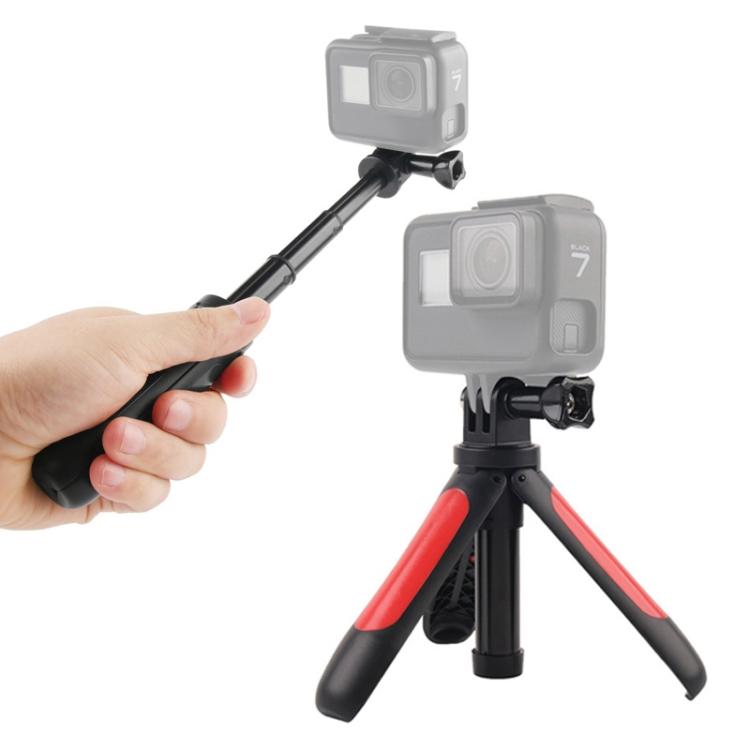 GP446 Multifunctional Mini Fixed Tripod for DJI, Insta360, GoPro and Other Action Cameras, GP446 (Grey), GP446 (Blue), GP446 (Red), GP446 (Black)