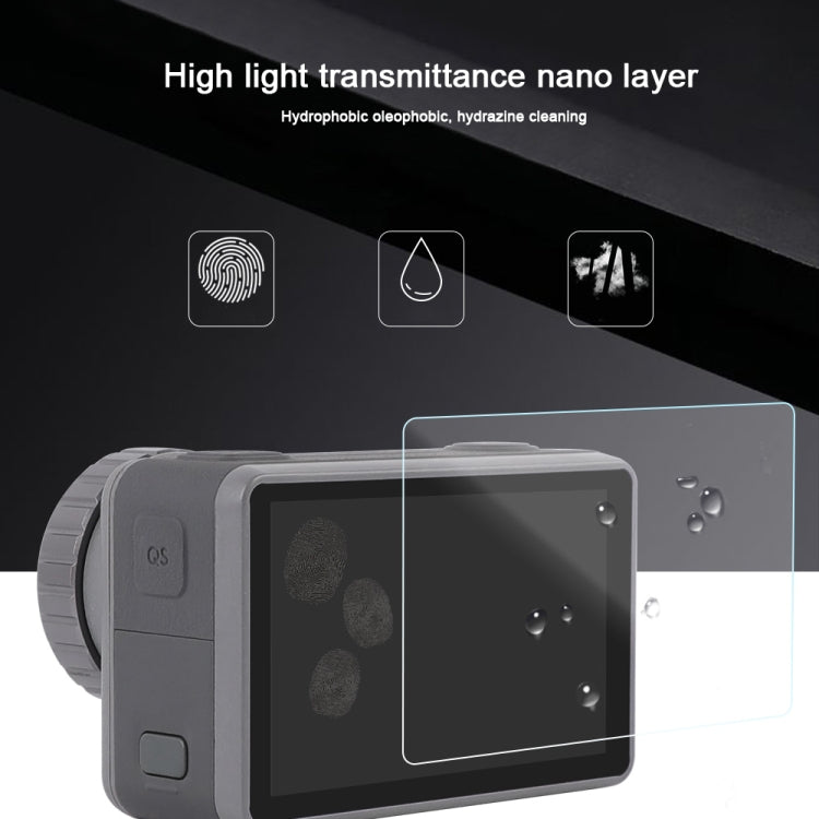 For DJI Osmo Action 3-in-1 Lens Front and Back LCD Display HD Protective Film, For DJI Osmo Action