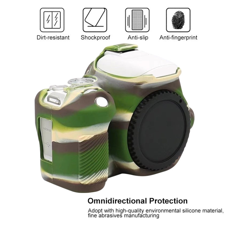 For Canon EOS 200D / EOS 200D Mark II Soft Silicone Protective Case, For Canon EOS 200D, For Canon EOS 200D / EOS 200D Mark II