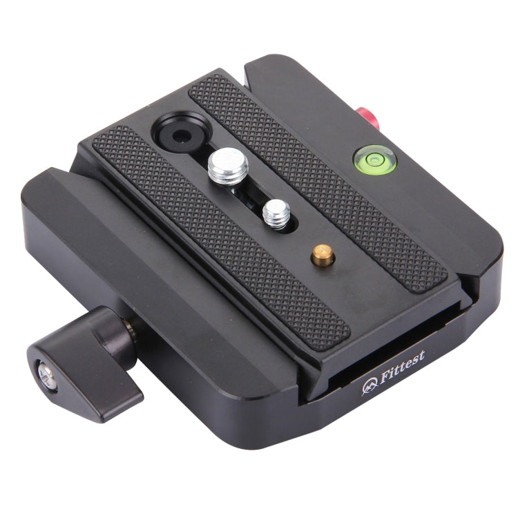 Fittest FC-501 Quick Release Assembly Aluminium Alloy Clamp Adapter with Quick Release Sliding Plate for Manfrotto Tripod 577 Replacement