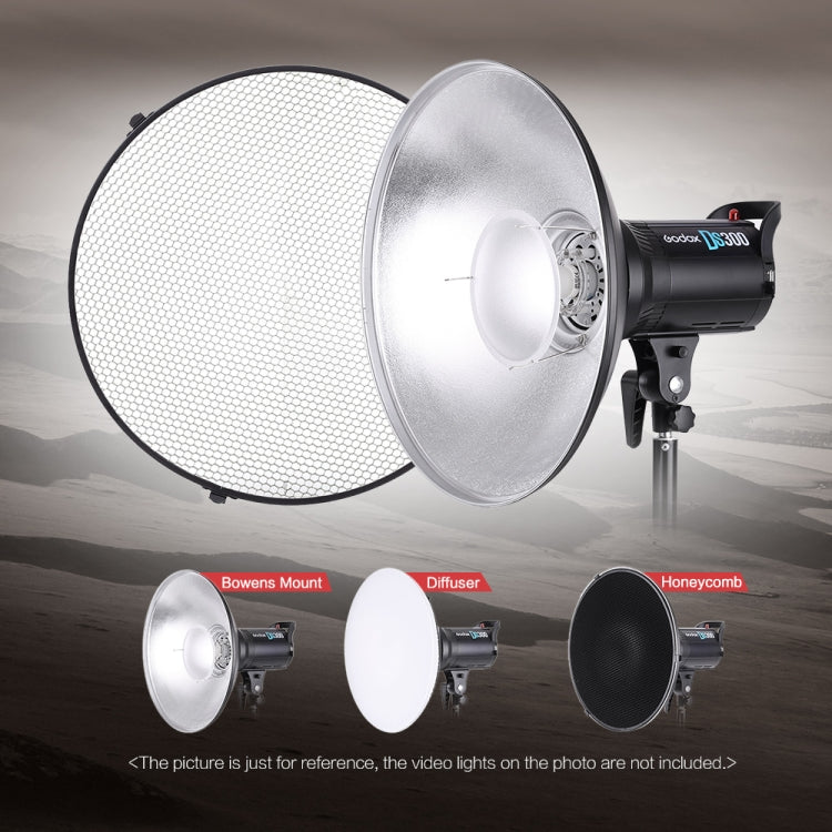 Godox RS42CM 42cm Studio White Beauty Dish Reflector Bowens Mount Diffuser, RS42CM