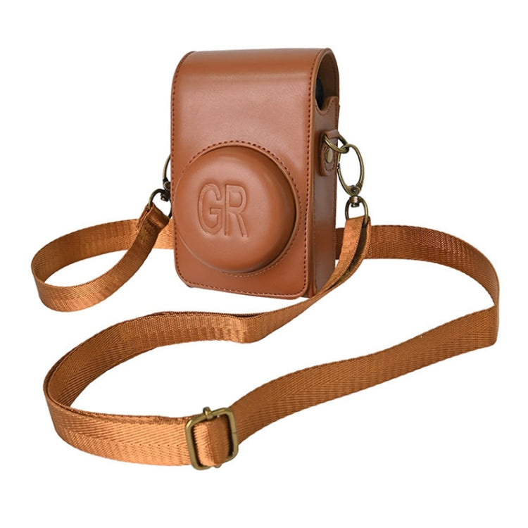 Full Body Camera PU Leather Case Bag with Strap for Ricoh GR / GRII / GRIII, Casio ZR1200 / ZR1500/ ZR2000/ ZR3500, ZR3600 / ZR3700 / ZR5500