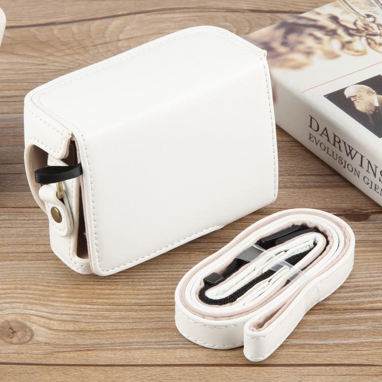 For Sony ZV-1F Vlog Camera Full Body Leather Camera Case Bag with Strap, For Sony ZV-1F