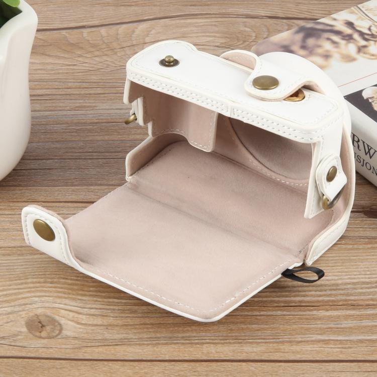 For Sony ZV-1F Vlog Camera Full Body Leather Camera Case Bag with Strap, For Sony ZV-1F