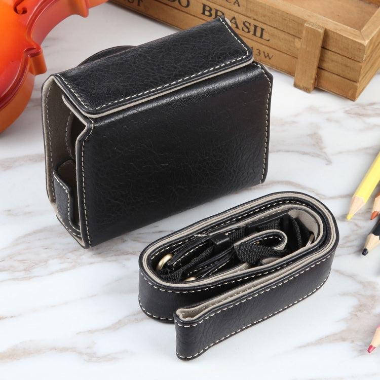 For Canon PowerShot G7 X Full Body Camera PU Leather Camera Case Bag with Strap, For Canon PowerShot G7 X