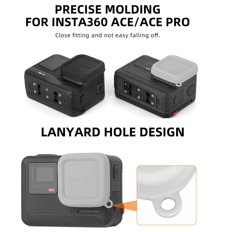 For Insta360 Ace / Ace Pro Sunnylife Silicone Lens Cap Protector Lens Cover, For Insta360 Ace / Ace Pro