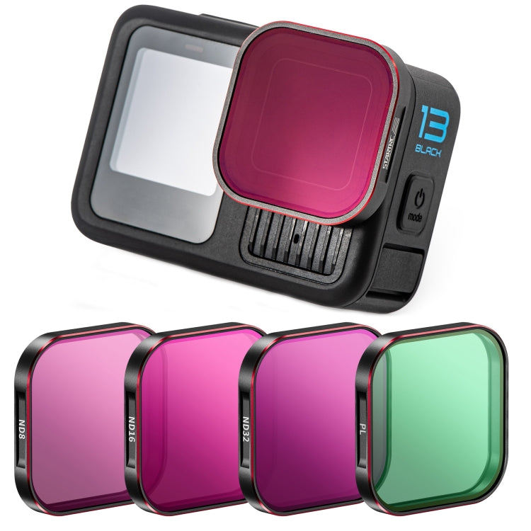 For GoPro HERO13 Black STARTRC Quick Release 4 in 1 ND8 ND16 ND32 CPL Lens Filter, For GoPro HERO13 Black