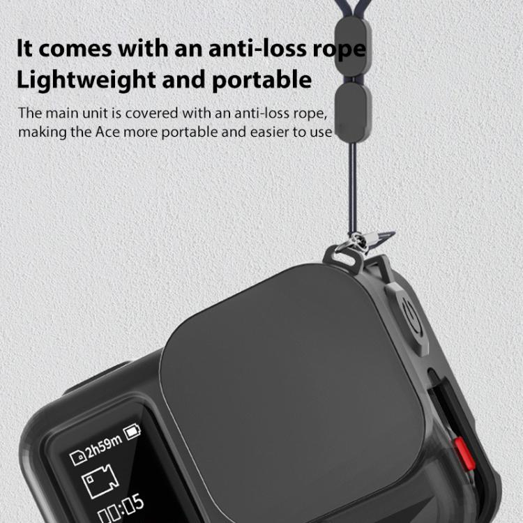 For Insta360 Ace Pro Silicone Protective Case with Wrist Strap & Lens Cover, For Insta360 Ace Pro