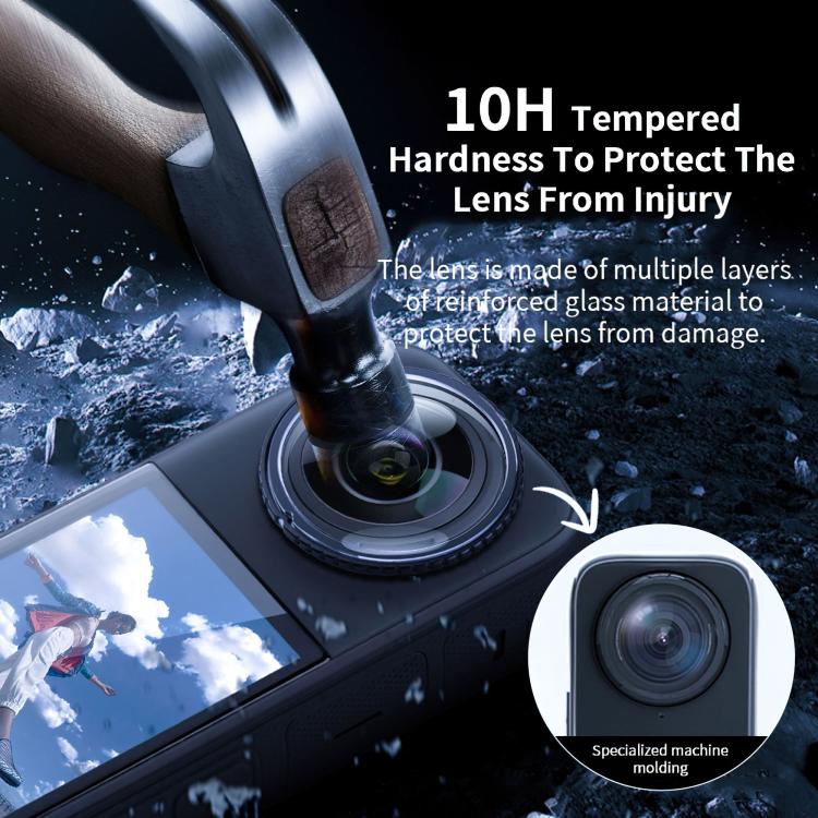 For insta360 X5 STARTRC Swivel Protective Lens Guad Glass Lens Cover