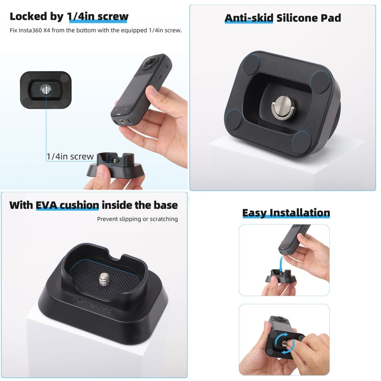 For Insta360 X4 Sunnylife Desktop Stand Base