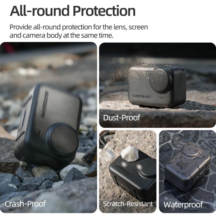 For Insta360 GO Ultra Sunnylife Portable Protective Case Shock-proof Dust-proof Storage Box with Lanyard, For Insta360 GO Ultra