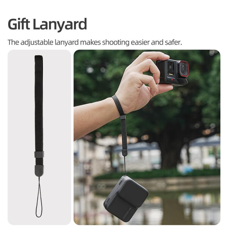 For Insta360 Ace / Ace Pro 2 / 1 Sunnylife Portable Protective Case Shock-proof Dust-proof Storage Box with Lanyard, For Insta360 Ace / Ace Pro 2 / 1