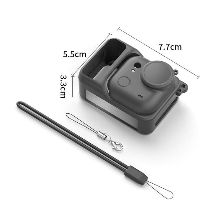 For Insta360 Go Ultra Silicone Protective Cover with Strap