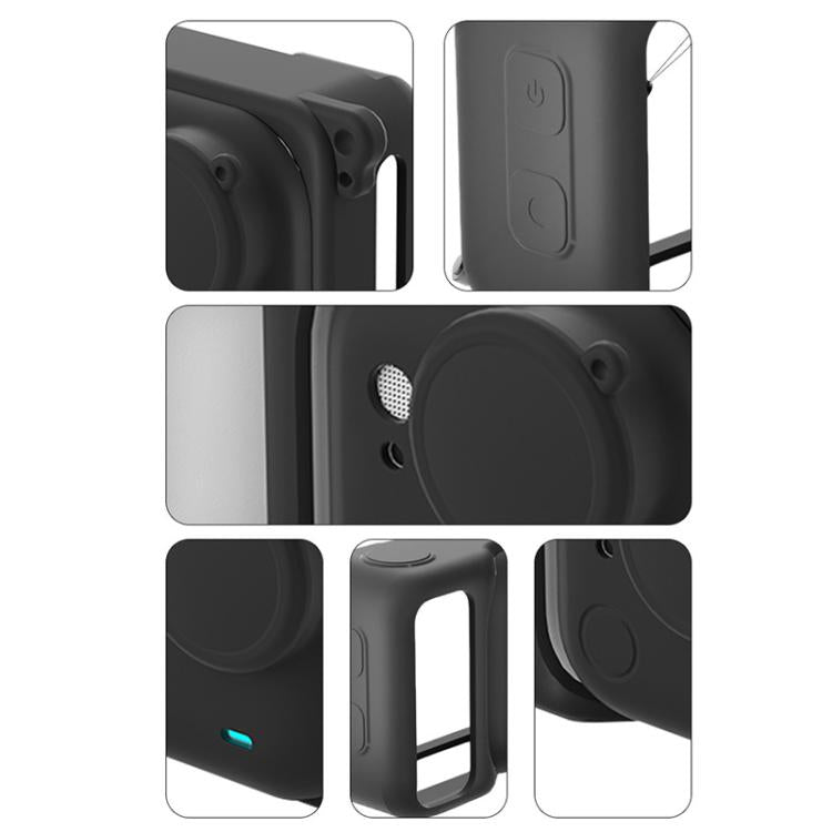 For Insta360 Go Ultra Silicone Protective Cover with Strap