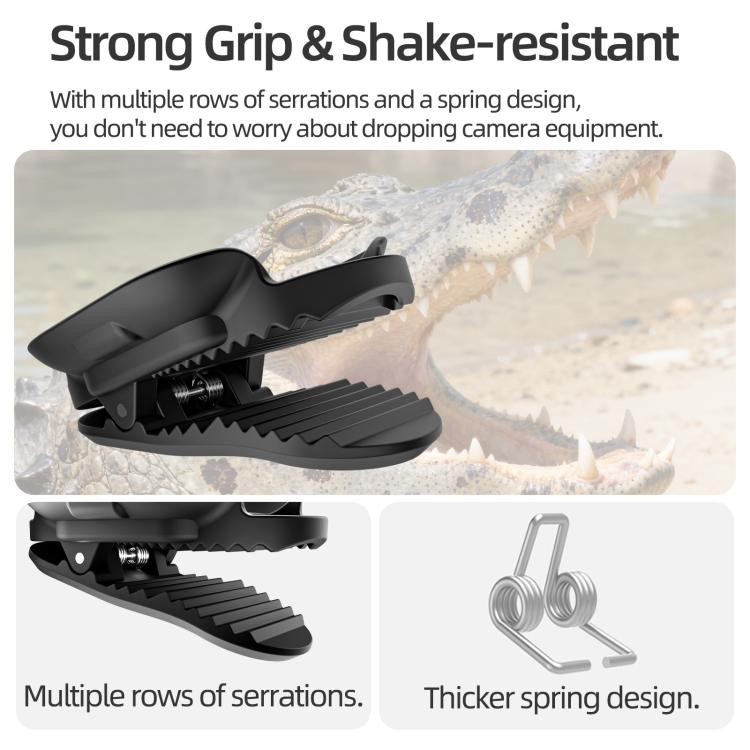 For Insta360 GO Ultra Sunnylife Magnetic Backpack Clip Action Camera Clamp Vertical-Horizontal Mount