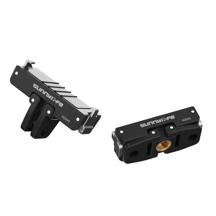 For Insta360 GO Ultra Sunnylife Magnetic Quick Release Adapter Mount Foldable Base Dual-Claws 1/4 Adapter