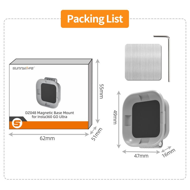 For Insta360 GO Ultra Magnetic Desktop Mount Bracket Base