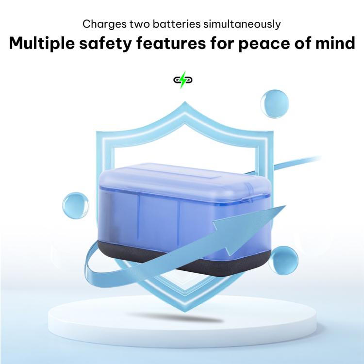 For Insta360 X4 Air Dual-Channel Battery Charger Storage Box Charging Hub With LED Indicators, For Insta360 X4 Air (Transparent)