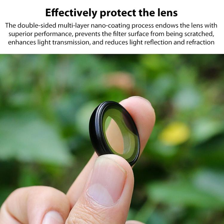 For Insta360 GO Ultra Aluminum Alloy HD Glass Lens Protector