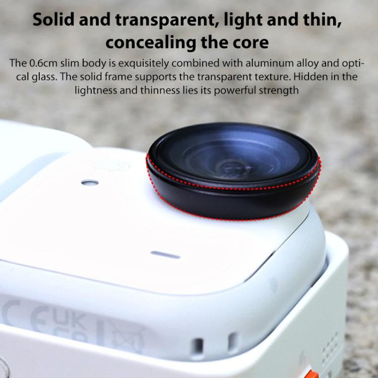For Insta360 GO Ultra Aluminum Alloy HD Glass Lens Protector