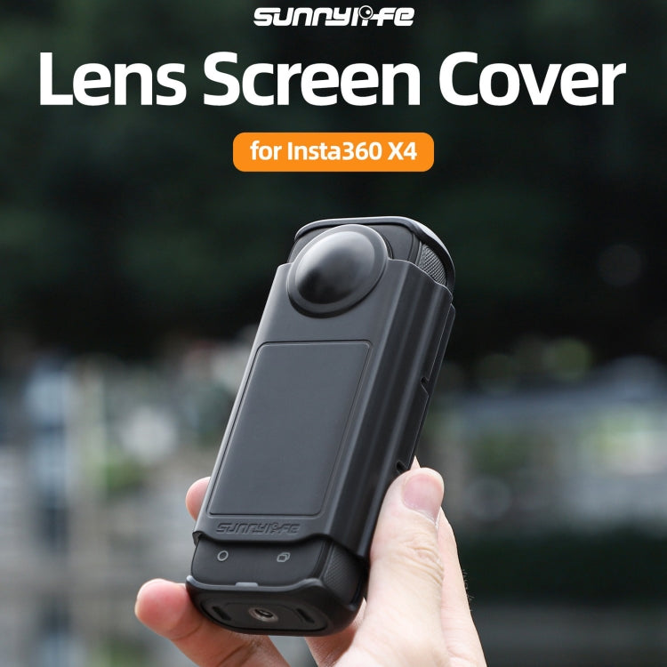 For Insta360 X4 Sunnylife Integrated Lens Screen Protective Cover, Lens Screen Protective Cover