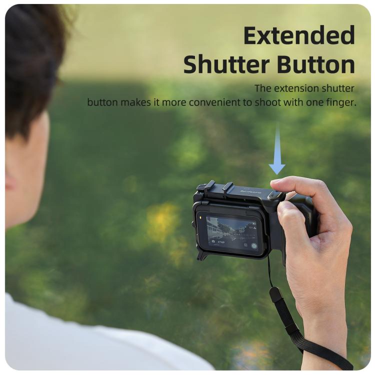 Sunnylife Street Photography Handle Ergonomic Hand Grip Quick Release Shutter Handle for Insta360 Ace Pro 2 / 1