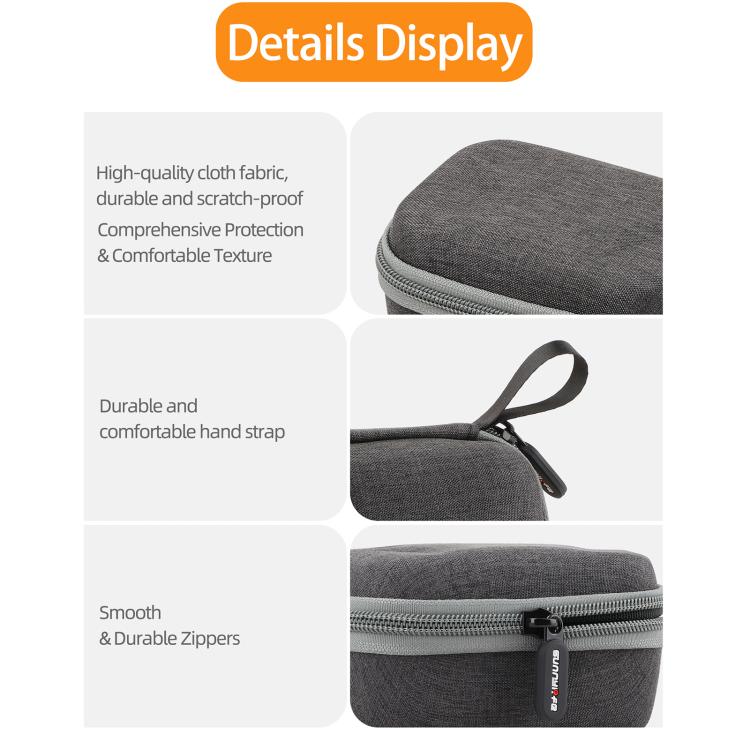 For Insta360 GO Ultra Sunnylife Standard Portable Protective Box Storage Bag, For Insta360 GO Ultra