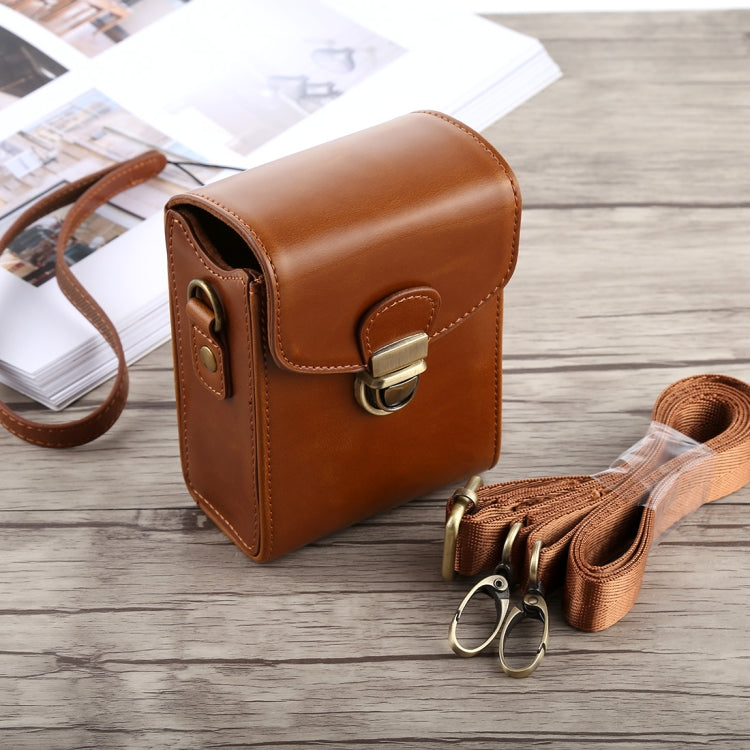 Full Body Camera Buckle Lock PU Leather Case Bag with Hand Strap & Neck Strap for Canon G7X II / G9X Mark II, Sony RX100 / M2, For RX100, For G7X II