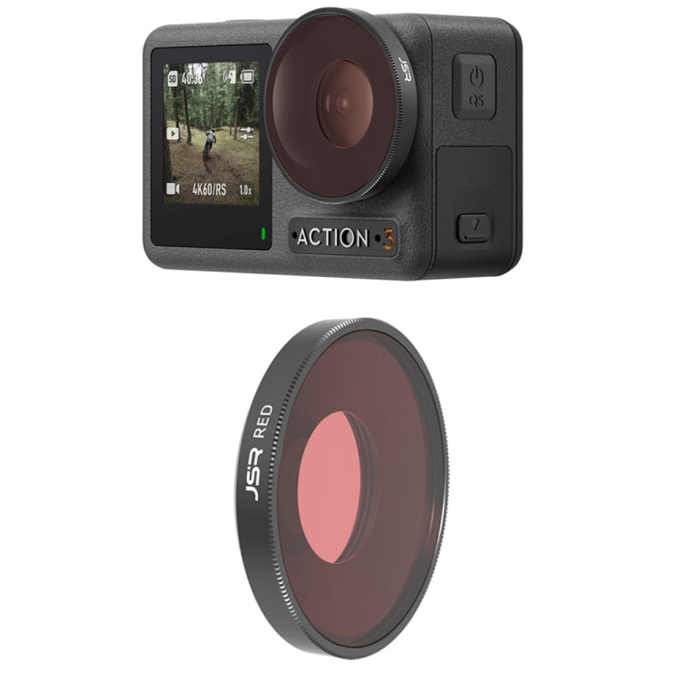 JSR Diving Color Lens Filter For DJI Osmo Action 3, Diving Red Filter, Diving Pink Filter, Diving Purple Filter