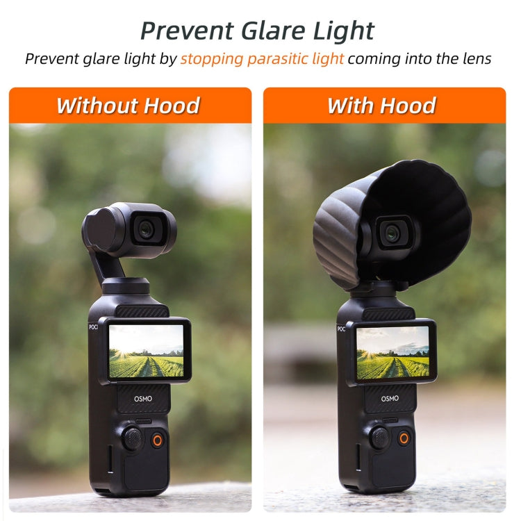 For DJI OSMO Pocket 3 Sunnylife Sunshade Lens Protective Cover Hood