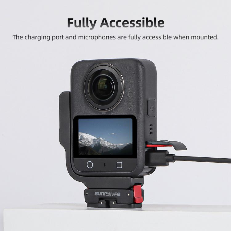 For DJI Osmo 360 Sunnylife Metal L-Type Vertical-Horizontal Mount with Magnetic Adapter Quick Release Mount Adapter Stand