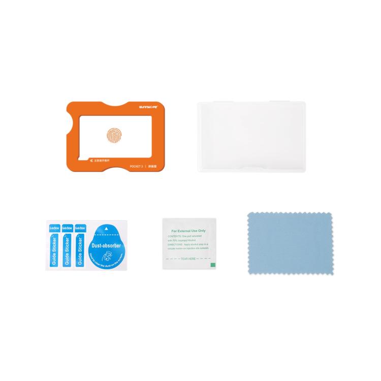 For DJI Osmo Pocket 3 Sunnylife Screen Protector AR Anti-reflection Tempered Glass Film with Film Locator