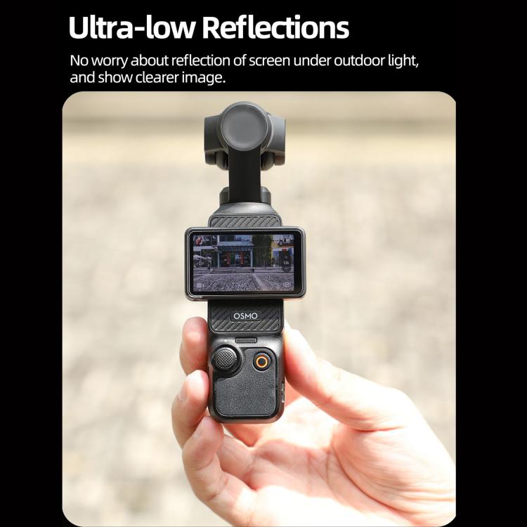 For DJI Osmo Pocket 3 Sunnylife Screen Protector AR Anti-reflection Tempered Glass Film with Film Locator