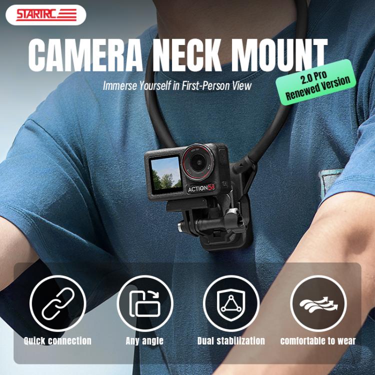 STARTRC Lazy Neck Bracket V3 POV View Mount with Chest Strap