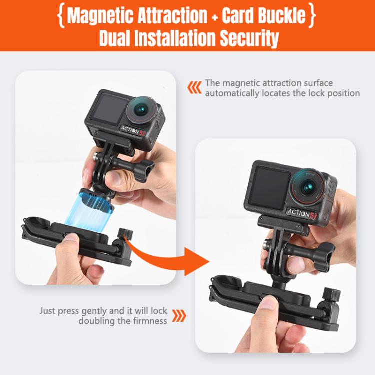 STARTRC Magnetic Backpack Clip Mount for DJI Osmo 360 / GoPro Action Cameras, Magnetic Backpack Clip