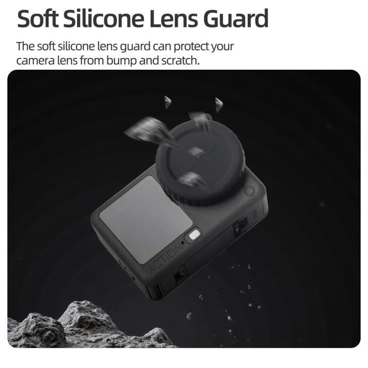For DJI Osmo Action 6 Sunnylife Silicone Scratch-Proof Camera Lens Protective Cover, For DJI Osmo Action 6