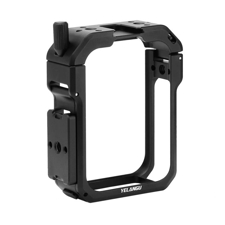 For DJI Osmo 360 YELANGU Metal Protective Cage Expansion Frame with Horizontal Mount Base, Cage with Horizontal Mount Base