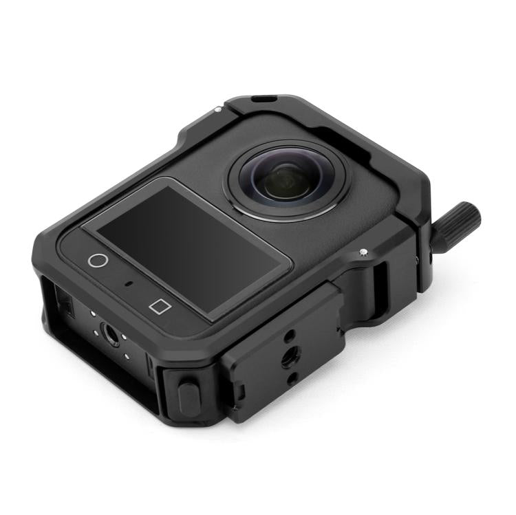 For DJI Osmo 360 YELANGU Metal Protective Cage Expansion Frame with Horizontal Mount Base, Cage with Horizontal Mount Base