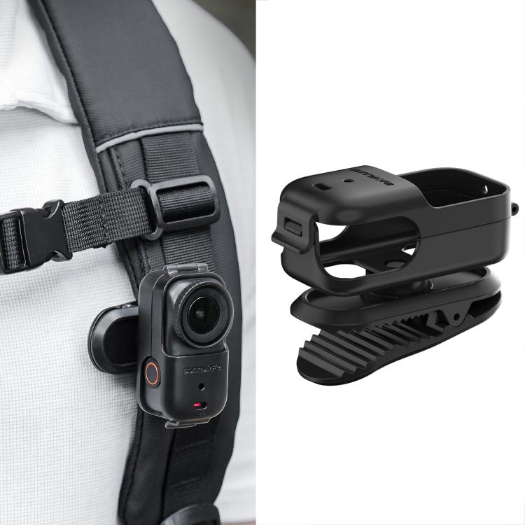 For DJI Osmo Nano Sunnylife Backpack Clip Action Camera Clamp 360 Degree Rotation Vertical-Horizontal Mount