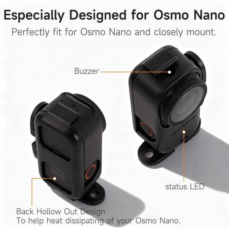For DJI Osmo Nano Sunnylife Foldable Vertical-Horizontal Adapter Mount Protective Frame Mounting Brackets Housing Cover