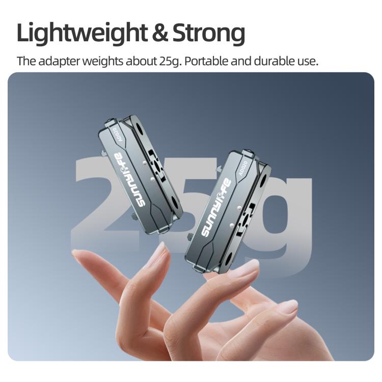 Sunnylife Metal Magnetic Quick Release Adapter Mount Action Camera Foldable Cam Stand 1/4 Adapter for Insta360 X5 / Ace / Ace Pro 2 / 1