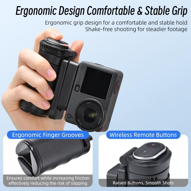 STARTRC 3-in-1 Action Camera Grip with Remote Tripod Stand