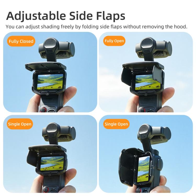 For Insta360 Luna Ultra Sunnylife Magnetic Screen Sun Hood Guard Foldable Screen Monitor Cover Protector, For Insta360 Luna Ultra