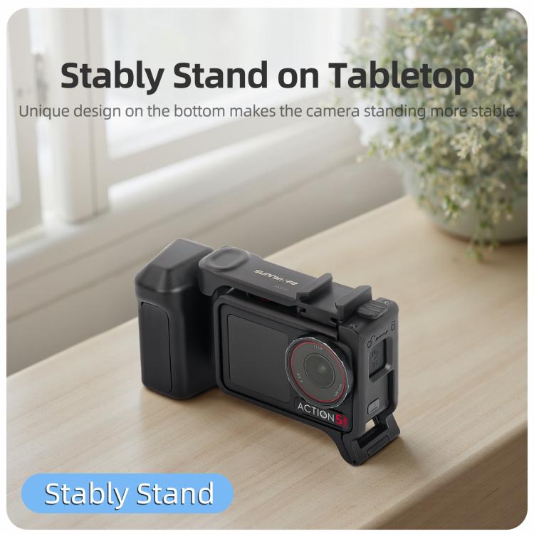 Sunnylife Street Photography Handle Ergonomic Hand Grip Quick Release Shutter Handle For DJI Action 5 Pro / 4 / 3