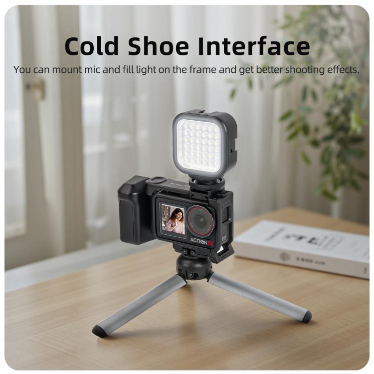 Sunnylife Street Photography Handle Ergonomic Hand Grip Quick Release Shutter Handle For DJI Action 5 Pro / 4 / 3