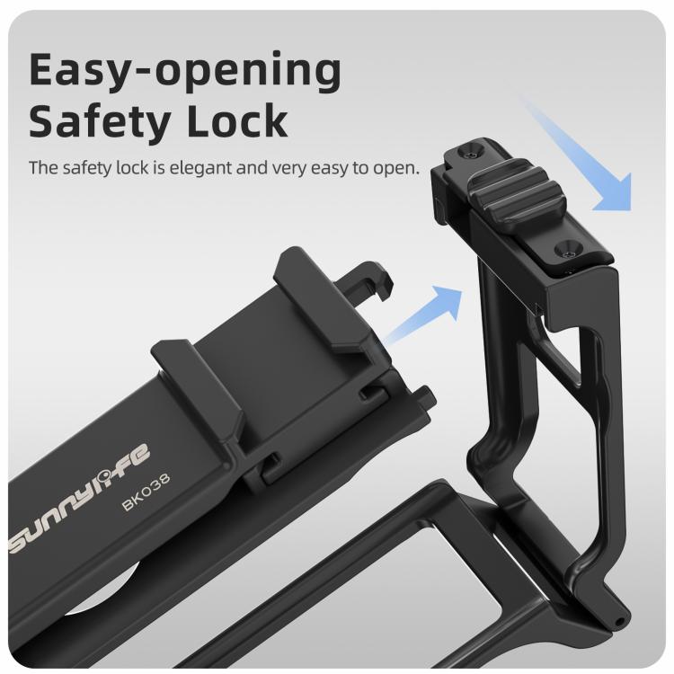 Sunnylife Street Photography Handle Ergonomic Hand Grip Quick Release Shutter Handle For DJI Action 5 Pro / 4 / 3