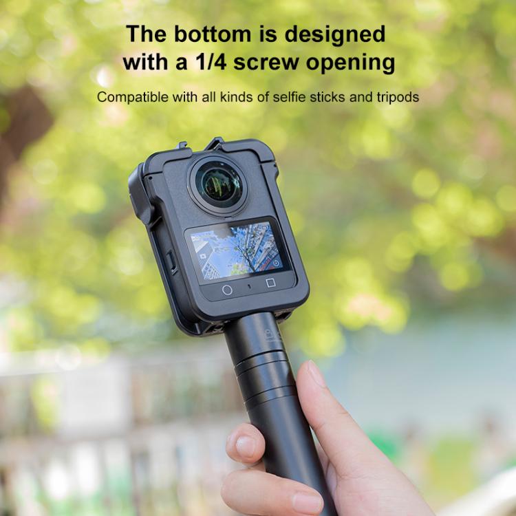 For DJI Osmo 360 PC Plastic Cage Frame with Cold Shoe, For DJI Osmo 360