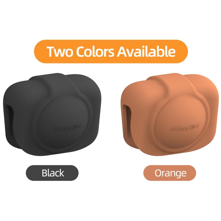 For DJI Osmo 360 Sunnylife Silicone Lens Cap Protective Cover Lens Protector