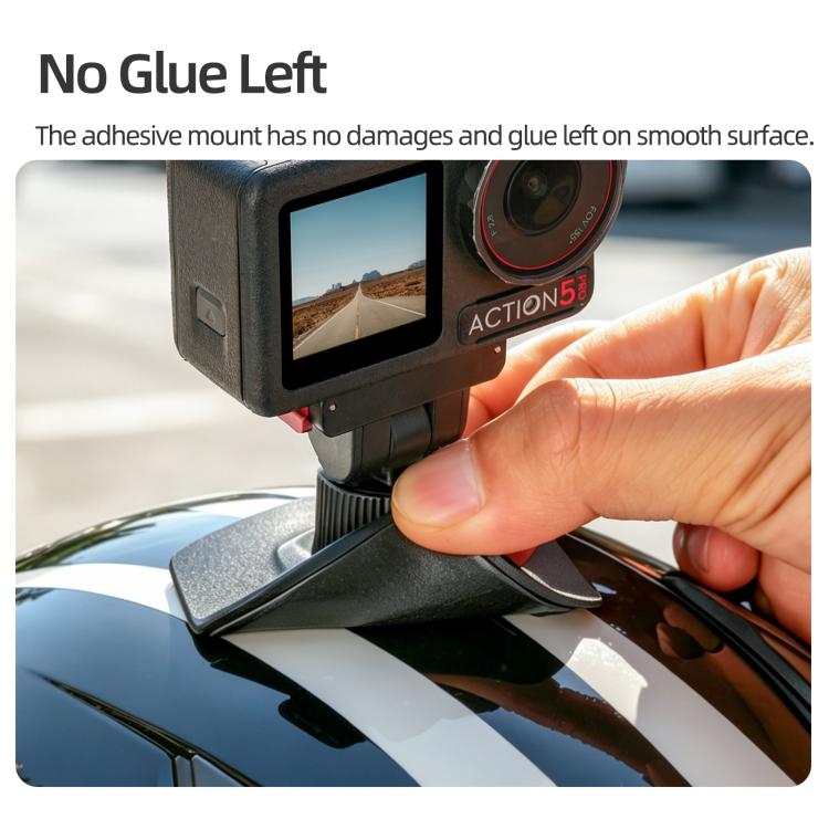 Sunnylife Magnetic Flexible Adhesive Helmet Mount Base Quick-Release Action Camera Holder For DJI Osmo 360 / Action 5 Pro / 4 / 3 / 2, For DJI Osmo 360 / Action 5 Pro / 4 / 3 / 2